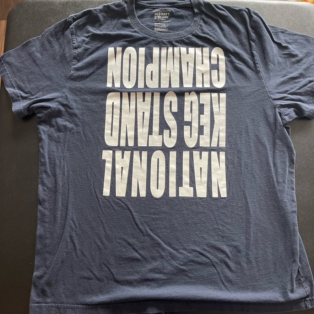 Men’s Old Navy Blue T shirt National Keg Stand Champion